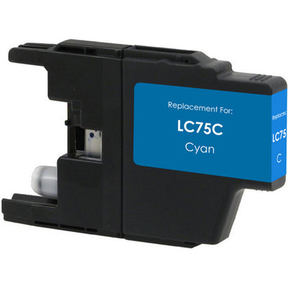 LC75 Cyan Ink Cartridge Compatible for Brother Printer 600 pages