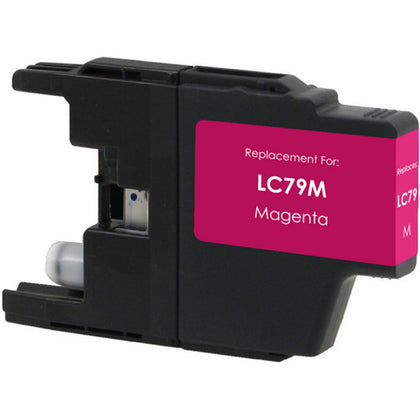 Brother LC79 compatible magenta ink cartridge, high-yield 1200 pages, for MFC-J6510, J6710, J6910 printers