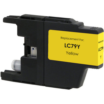 Brother LC79 compatible yellow ink cartridge, high-yield 1200 pages, for MFC-J6510, J6710, J6910 printers