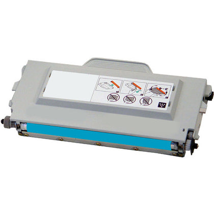 TN04C Compatible Toner Cartridge for Brother Printer, Blue, 6600-page yield.