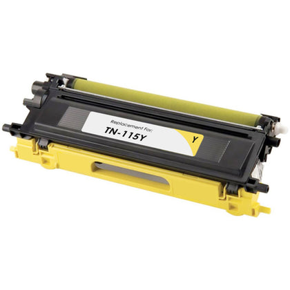 Toner Cartridge TN115Y Compatible for Brother Printer, Yellow, 4000 pages – fits HL4040CN, HL4050CDN, DCP-9040CN, MFC-9440CN, MFC-9840CDW.