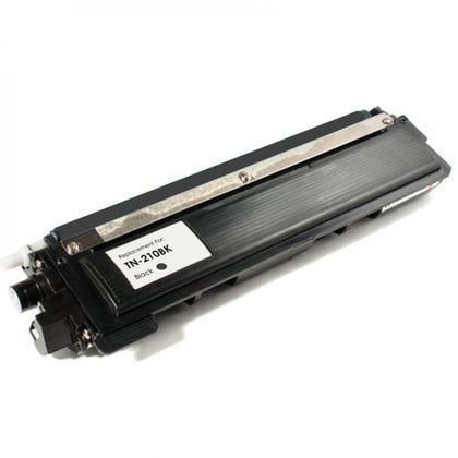 Toner Cartridge TN210BK Compatible for Brother Printer, Black, 2200-page yield.