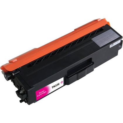 TN336 Magenta toner cartridge for Brother printers, prints up to 3500 pages.