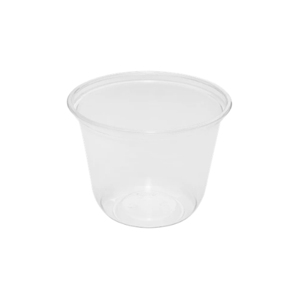 Clear Plastic Disposable U-Shaped Drinking Cups for Iced Coffee