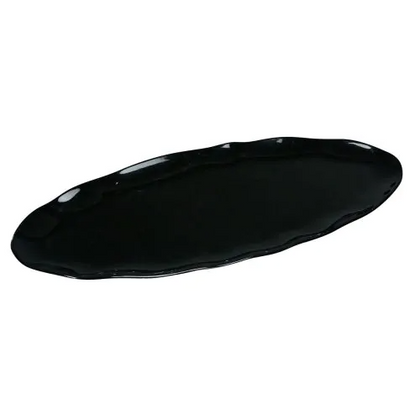 This Oval Platter CAT-2030B 6/Pcs Performed in stylish black color, it can be used for serving vegetables, cold cuts, fresh greens or Asian appetizers. Manufactured from durable and reliable melamine, this dinnerware is popular for being unbreakable and affordable at the same time. Thanks to the stylish Catering collection, these platters will perfectly fit any establishment design. They will always look nice in your cafes, restaurant or catering events. 