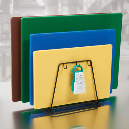 CB-6K - 6 Slots, Vinyl Coated Cutting Board Rack