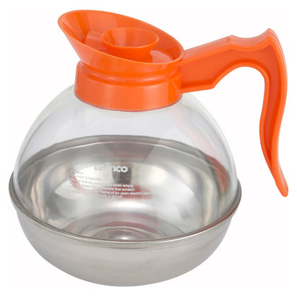 CD-64K/64O, 64o SS Base Black/Orange Coffee Decanter