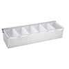 CDP-4, CDP-5 and CDP-6 4,5 and 6 Compartment Stainless Steel Base Condiment Holder