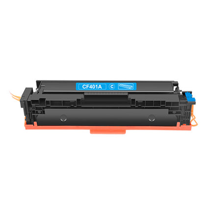 Toner Cartridge CF401A (201A) Cyan Compatible for HP Color LaserJet M252DW, MFP M277DW, M277N, 1,400 pages