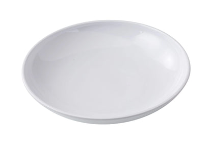 Yanco Salad Bowl CO-410 Crafted from white melamine, it is durable, break-resistant, and ideal for high-traffic environments like restaurants, cafeterias, or outdoor events. The bowl's smooth surface and practical design make it easy to clean and maintain, while its ample capacity is perfect for serving salads, pasta dishes, or sides. It is also dishwasher safe for convenient use.