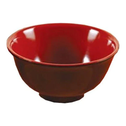 Yanco Rice Bowl CR-130 is a great and affordable restaurant tableware. It is made from durable and reliable melamine material, which makes the bowl look like ceramics. You can use these unique round rice bowls to serve such Asian dishes like rice, miso soup, noodles or salads. Thanks to the elegant Black&Red collection style, the rice bowl will perfectly fit any food-serving establishment design. 