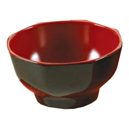 Yanco Bowl CR-3006 is a great and affordable restaurant tableware. It is made from durable and reliable melamine material, which makes the bowl look like ceramics. You can use these unique round bowls to serve such Asian dishes like rice, miso soup, noodles or salads. Thanks to the stylish Black&Red collection style, the bowl will perfectly fit any food-serving establishment design. 