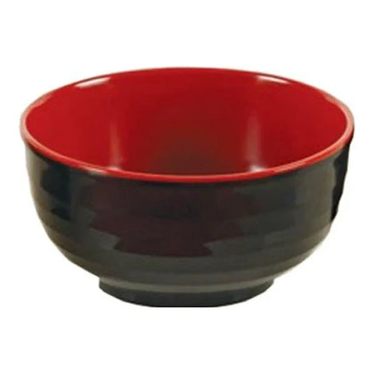 Yanco Bowl CR-5006 is a great and affordable restaurant tableware. It is made from durable and reliable melamine material, which makes the bowl look like ceramics. You can use these unique round bowls to serve such Asian dishes like rice, miso soup, noodles or salads. Thanks to the stylish Black & Red collection style, the bowl will perfectly fit any food-serving establishment design. 