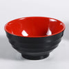 Yanco Soup Bowl CR-528 is a great and affordable restaurant tableware. It is made from durable and reliable melamine material, which makes the bowl look like ceramics. You can use these unique round bowls to serve such dishes like rice, miso soup, noodles or salads. Thanks to the elegant Black & Red collection style, the bowl will perfectly fit any food-serving establishment design. 