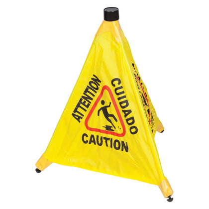 CSF-SET, Pop-up Safety Cone with Storage Tube Caution Sign