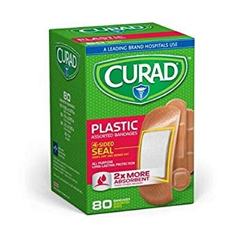 Curad Plastic Assorted Bandages are a reliable, everyday first-aid solution designed to protect minor cuts, scrapes, and wounds. Each bandage offers a secure 4-sided seal to help keep out dirt and germs, while the non-stick pad promotes healing without disrupting the wound. With multiple sizes included, these bandages are perfect for households, schools, or travel kits.