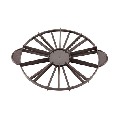 2-sided cake/pie marker with 10/12 cuts for precise portioning, durable stainless steel frame, and easy-to-use design; ideal for bakeries and foodservice; case packed 24, quantity break at 12 each