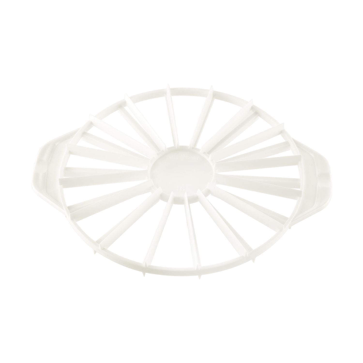 2-sided cake/pie marker with 14/16 cuts for precise portioning, durable stainless steel frame, and easy-to-use design; ideal for bakeries and foodservice; case packed 24, quantity break at 12 each
