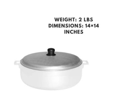 A replacement lid for the 11.3-quart caldero, designed for a secure fit and to maintain heat while cooking. Durable and reliable for long-lasting use.
