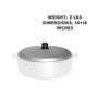 A replacement lid for the 11.3-quart caldero, designed for a secure fit and to maintain heat while cooking. Durable and reliable for long-lasting use.
