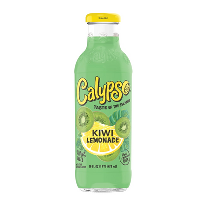 16oz Calypso Kiwi Lemonade bottle tropical citrus drink Pack of 12 