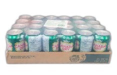 Canada Dry Ginger Ale, 355ml cans, case of 24, refreshing ginger-flavored soda in convenient single-serve cans.