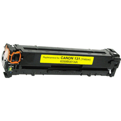 C131 Yellow toner cartridge compatible with Canon ImageCLASS MF8280Cw and LBP7110Cw, prints up to 1500 pages with vibrant color
