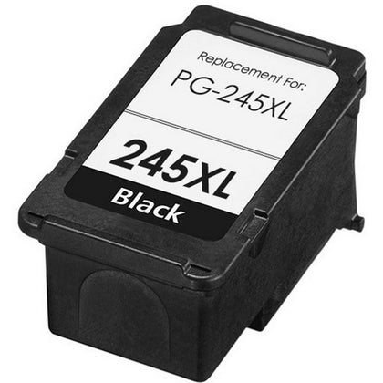 PG-245XL compatible black ink cartridge for Canon PIXMA printers, 300 pages, crisp and high-quality black prints.
