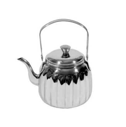 Casablanca Tea Server Stainless Steel - 48 Oz. – Stylish and durable 48 oz. stainless steel tea server, perfect for serving hot beverages with elegance.