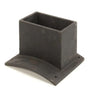 Cast iron flue collar, designed for connecting flue pipes to stoves or fireplaces. Durable and heat-resistant, ideal for secure installation and proper venting.