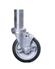 Set of 4 heavy-duty casters for scrap cart, designed for smooth movement and reliable support.