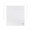Chef’s Pride white full-length bistro apron, durable and stain-resistant, with adjustable fit and lightweight feel—perfect for restaurant servers and hospitality staff.