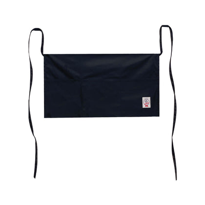 Chef's Pride Apron Waist 3-Pocket Black with durable fabric, adjustable waist ties, and three large pockets for kitchen or server use. Case Packed: 60, Quantity Break: 12 each.