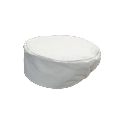 Chef's Pride white pillbox chef hat, L/XL size, 3-1/2