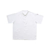 Chef's Pride white snap button shirt size L with easy snap front, cool breathable fabric, and short sleeves for chefs. Case Packed: 48, Quantity Break: 24 each.