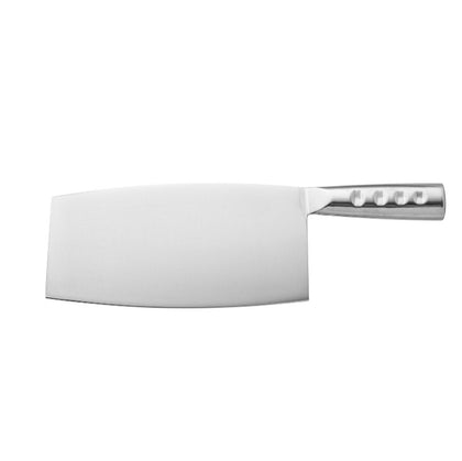 Chinese cleaver 8-1/4 inch blade with durable stainless steel handle, sharp, corrosion-resistant, easy to clean, ergonomic grip, ideal for chopping meat, vegetables, and bones. (Packed By: 36 Each Per Case).
