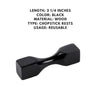 Set of 12 Pillar Shape Chopstick Rests in black, stylish and functional holders to keep chopsticks clean and organized.



