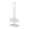 Durable chrome rack for 16oz oil and vinegar cruets with stainless steel pourers, ideal for restaurant tabletops or catering service; secure and stylish display; packed 24 each per case