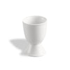 Classic white porcelain egg cup 3oz, perfect for soft- or hard-boiled eggs. Durable, microwave- & dishwasher-safe. Compact 1 7/8