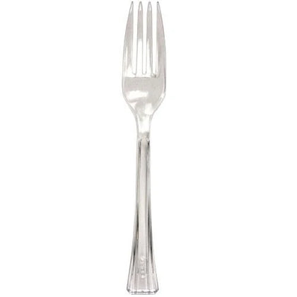 Forks Bag available in clear, silver, pearl, gold, and Sahara. Elegant and durable design, perfect for weddings, events, and catering. Reusable or disposable for hassle-free cleanup.