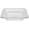 Clear Hammered Square Bowl 112 oz – Elegant and durable serveware, perfect for serving salads, pastas, or snacks. Reusable, disposable, and ideal for any occasion or event.