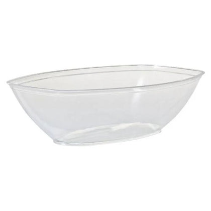 Clear Luau Bowl, ideal for serving fruit, salads, or snacks at luau-themed parties, BBQs, or beach events. Durable and stylish, perfect for enhancing any table setting with a tropical flair.