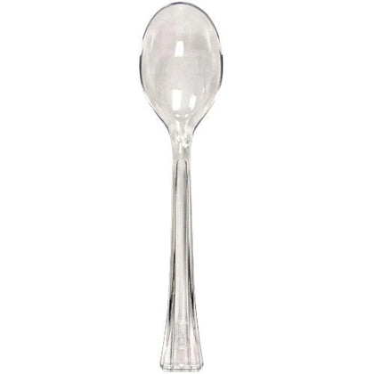 Soupspoon Bag available in clear, silver, pearl, gold, and Sahara. Elegant and durable for serving soup at any event. Perfect for catering, parties, or home use. 