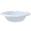 White plastic bowls available in 5oz and 15oz sizes. Sturdy and disposable, perfect for soups, salads, or desserts. Great for parties, catering, or daily use. Sleek design complements any table setting.