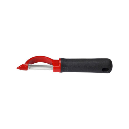 ComfyGrip straight peeler 7-1/2 inch with stainless steel blade, ergonomic non-slip handle, rust-resistant and durable, ideal for fruits and vegetables. (Packed By: 72 Each Per Case).