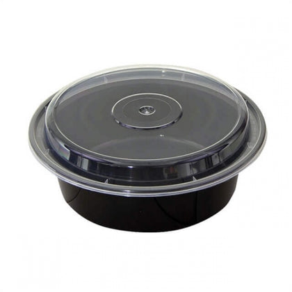 This Micro Container is the perfect solution for food storage, meal prep, and takeaway needs. Made from durable, microwave-safe plastic, this black round container with a secure clear lid ensures food stays fresh, protected, and easy to transport. Ideal for restaurants, catering businesses, and home meal prep enthusiasts looking for reliable and reusable food containers.
