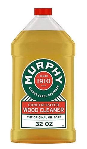 Murphy Original Oil Soap Concentrated Wood Floor Cleaner, 946ml (32oz) bottle, natural formula for safe and effective wood cleaning.