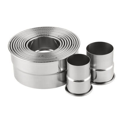 Cookie/Pastry Cutter Round Plain Edge 11-PC 2