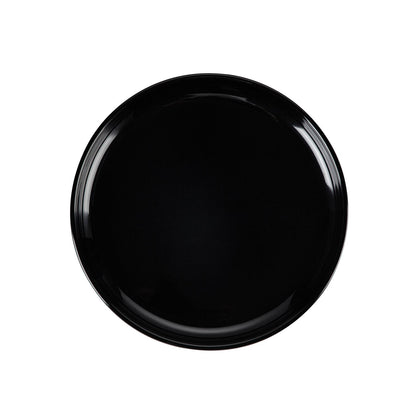 Cooper Round Coupe Plate in bold black, 7-1/2
