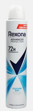 Rexona Antiperspirant Deodorant Spray, Cotton Dry, 200 ml